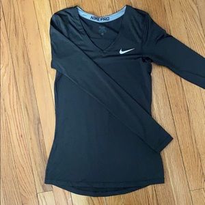 Nike Pro Long Sleeve Athletic Top